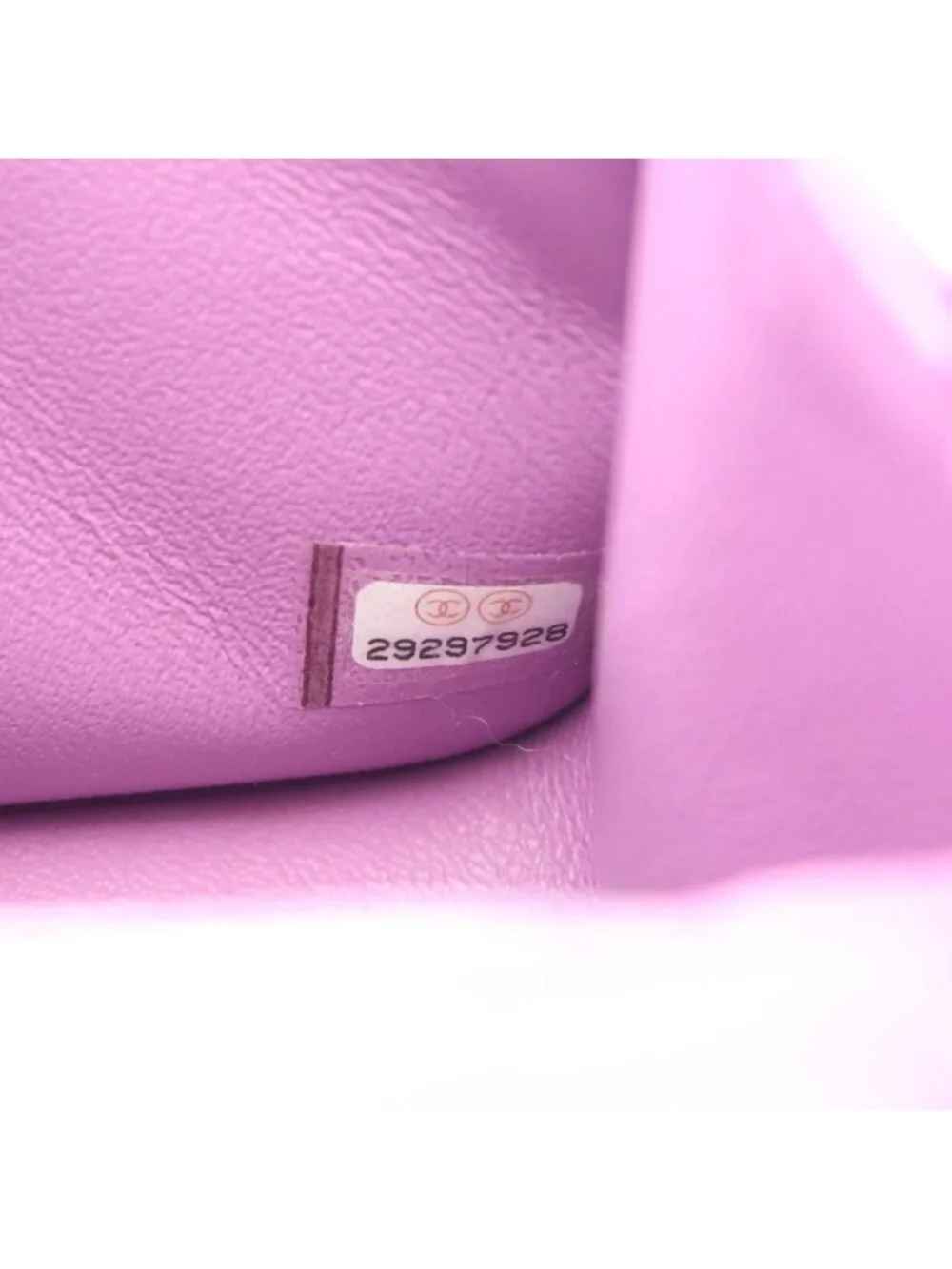 Chanel Shoulder Bag Mini Quilted Purple Lambskin Chain